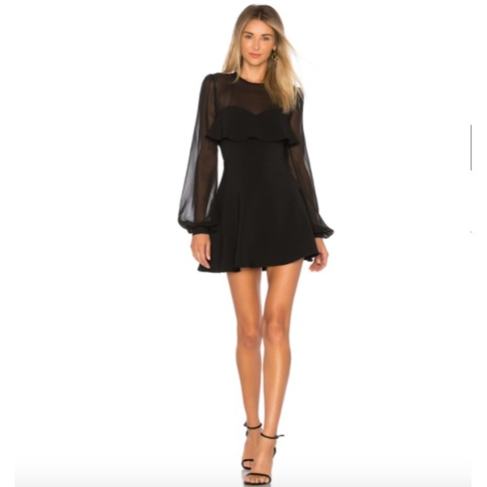 NWT Privacy Please “Newport” Black Mini Dress S